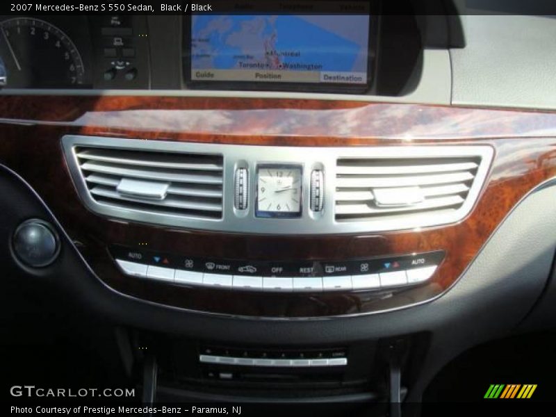 Black / Black 2007 Mercedes-Benz S 550 Sedan