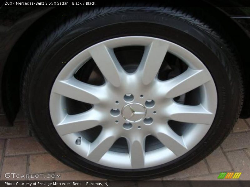 Black / Black 2007 Mercedes-Benz S 550 Sedan