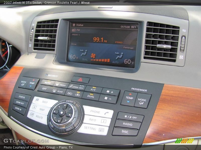 Crimson Roulette Pearl / Wheat 2007 Infiniti M 35x Sedan