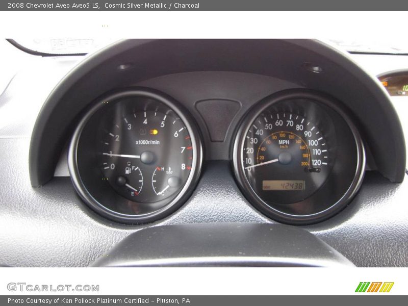 Cosmic Silver Metallic / Charcoal 2008 Chevrolet Aveo Aveo5 LS