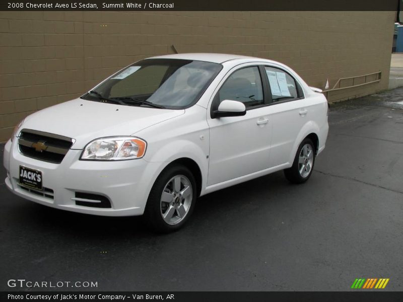 Summit White / Charcoal 2008 Chevrolet Aveo LS Sedan