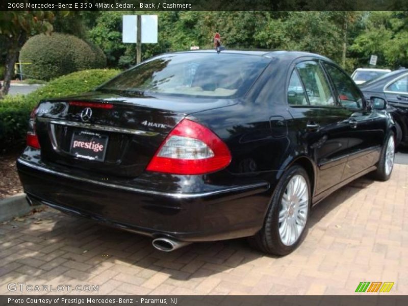 Black / Cashmere 2008 Mercedes-Benz E 350 4Matic Sedan
