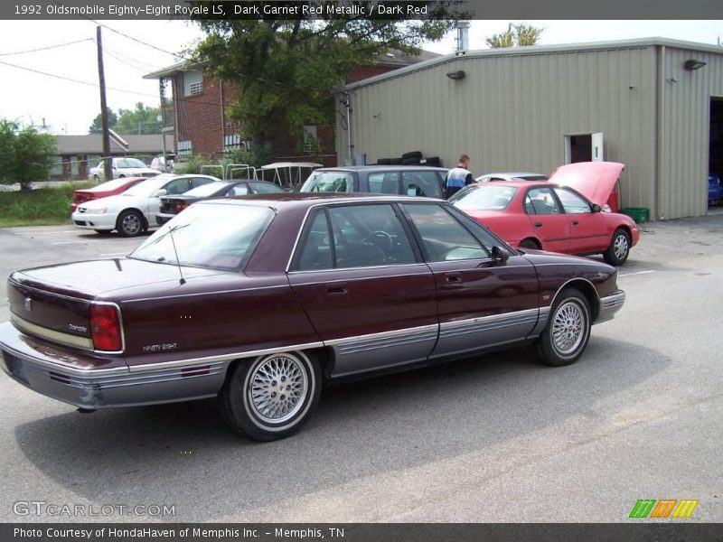 Dark Garnet Red Metallic / Dark Red 1992 Oldsmobile Eighty-Eight Royale LS