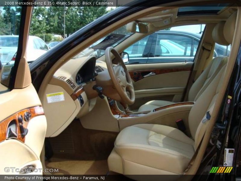 Black / Cashmere 2008 Mercedes-Benz E 350 4Matic Sedan