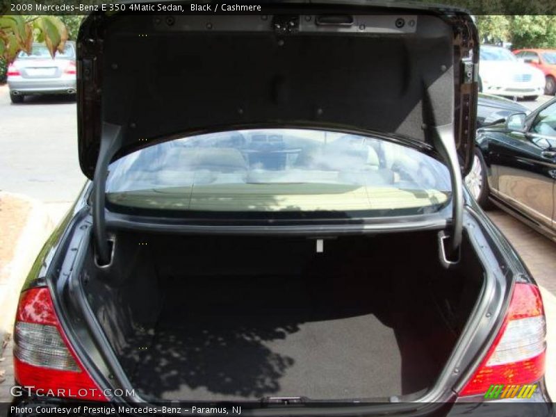 Black / Cashmere 2008 Mercedes-Benz E 350 4Matic Sedan