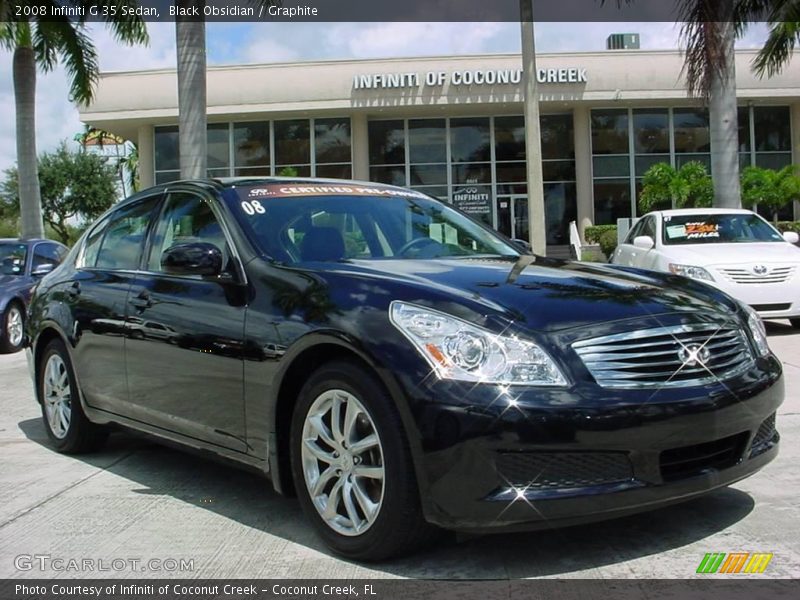 Black Obsidian / Graphite 2008 Infiniti G 35 Sedan
