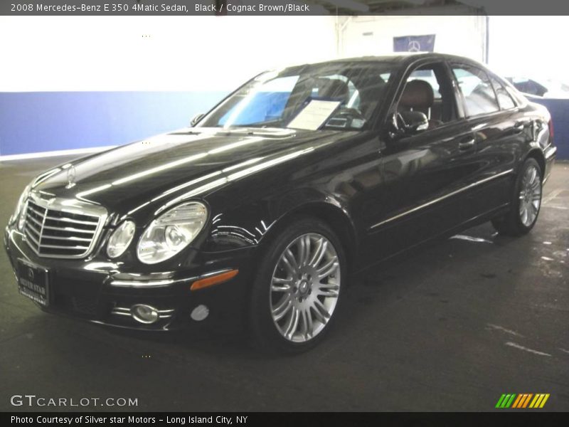 Black / Cognac Brown/Black 2008 Mercedes-Benz E 350 4Matic Sedan
