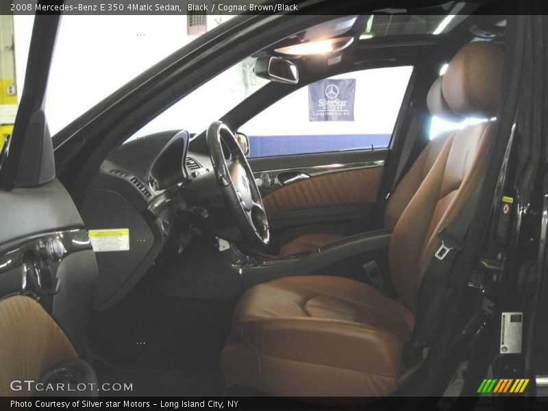 Black / Cognac Brown/Black 2008 Mercedes-Benz E 350 4Matic Sedan