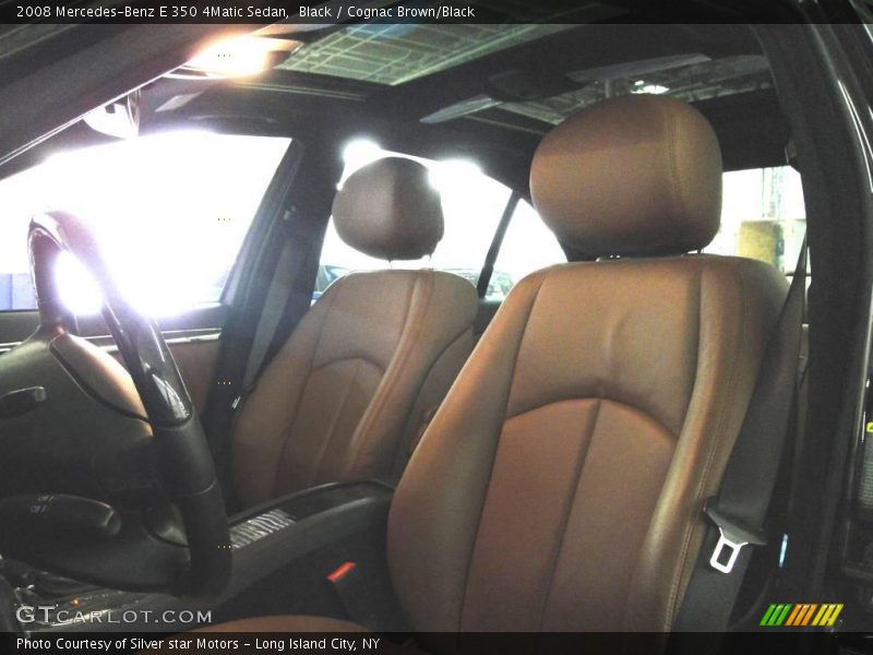 Black / Cognac Brown/Black 2008 Mercedes-Benz E 350 4Matic Sedan