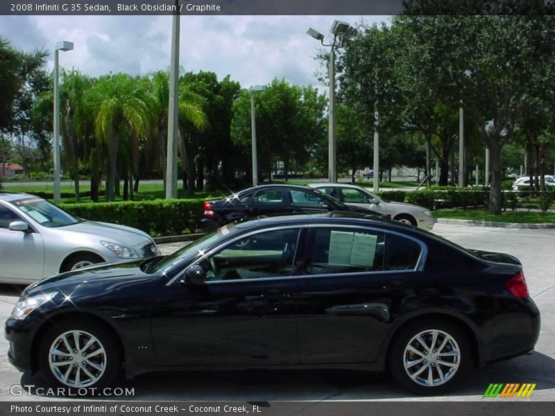 Black Obsidian / Graphite 2008 Infiniti G 35 Sedan