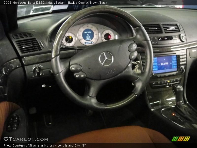 Black / Cognac Brown/Black 2008 Mercedes-Benz E 350 4Matic Sedan