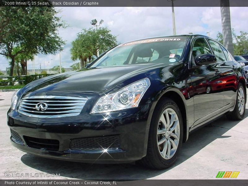 Black Obsidian / Graphite 2008 Infiniti G 35 Sedan