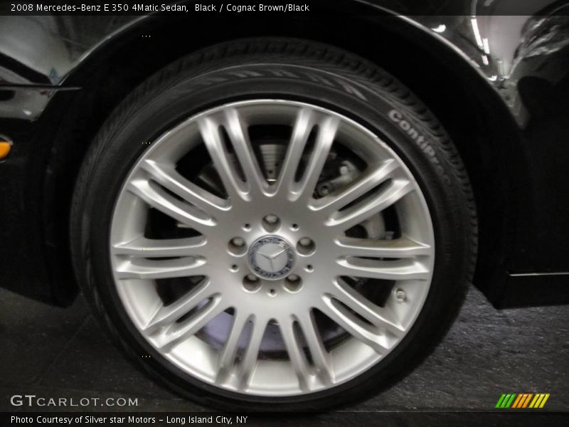 Black / Cognac Brown/Black 2008 Mercedes-Benz E 350 4Matic Sedan