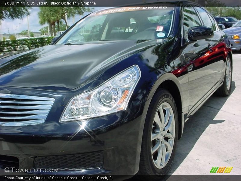 Black Obsidian / Graphite 2008 Infiniti G 35 Sedan