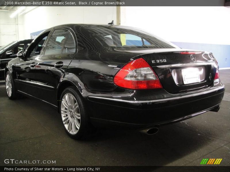 Black / Cognac Brown/Black 2008 Mercedes-Benz E 350 4Matic Sedan