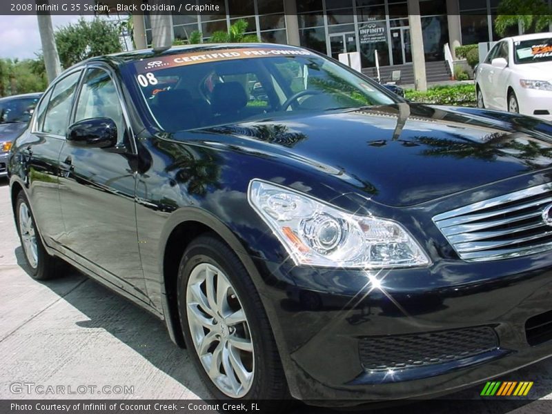 Black Obsidian / Graphite 2008 Infiniti G 35 Sedan