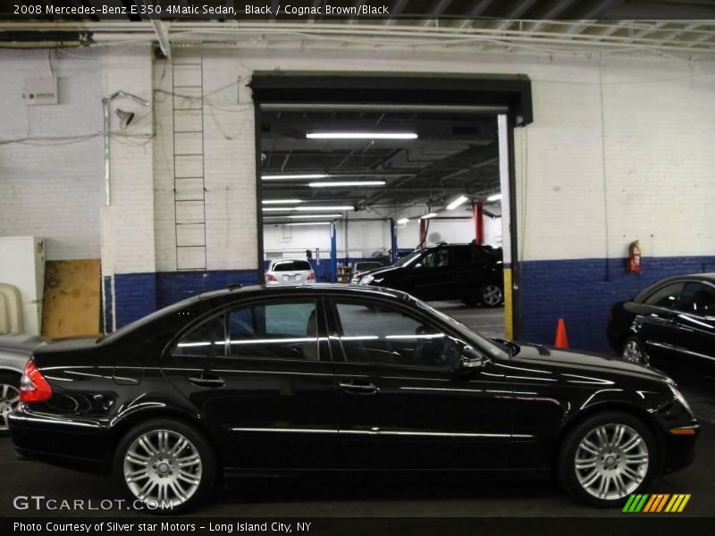 Black / Cognac Brown/Black 2008 Mercedes-Benz E 350 4Matic Sedan