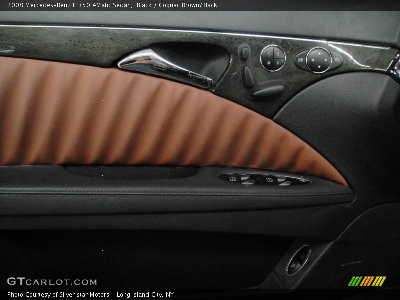 Black / Cognac Brown/Black 2008 Mercedes-Benz E 350 4Matic Sedan