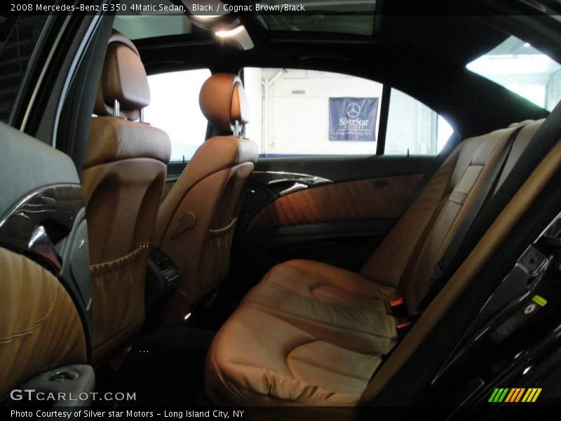 Black / Cognac Brown/Black 2008 Mercedes-Benz E 350 4Matic Sedan