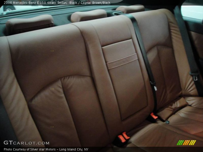 Black / Cognac Brown/Black 2008 Mercedes-Benz E 350 4Matic Sedan