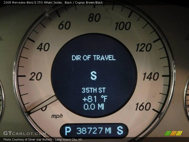 Black / Cognac Brown/Black 2008 Mercedes-Benz E 350 4Matic Sedan