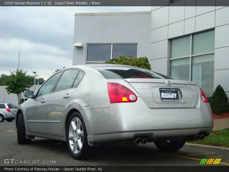 Liquid Silver Metallic / Black 2006 Nissan Maxima 3.5 SE