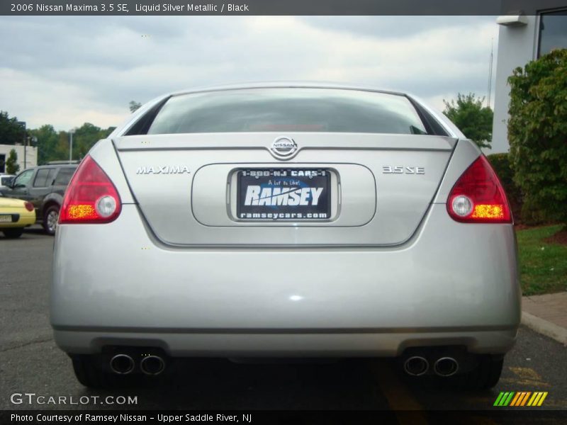 Liquid Silver Metallic / Black 2006 Nissan Maxima 3.5 SE