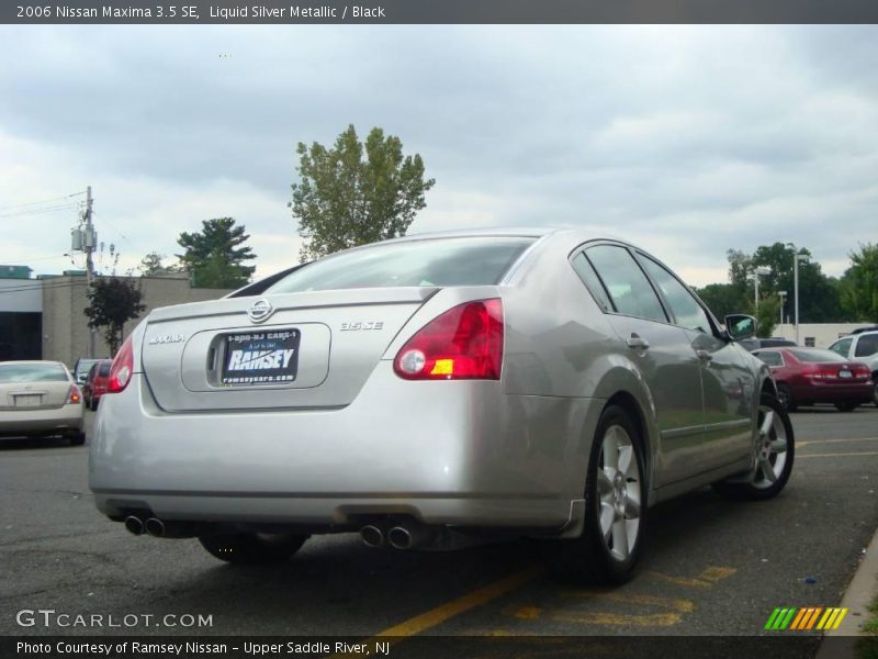Liquid Silver Metallic / Black 2006 Nissan Maxima 3.5 SE
