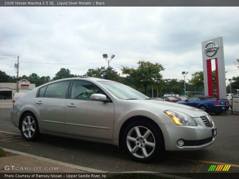 Liquid Silver Metallic / Black 2006 Nissan Maxima 3.5 SE