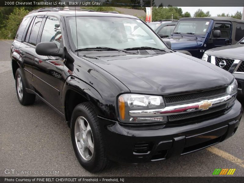 Black / Light Gray 2008 Chevrolet TrailBlazer LS 4x4