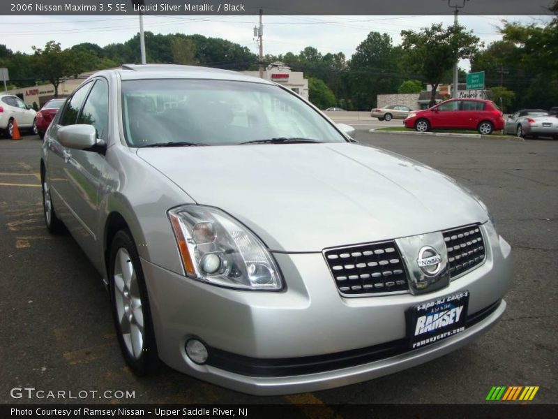 Liquid Silver Metallic / Black 2006 Nissan Maxima 3.5 SE