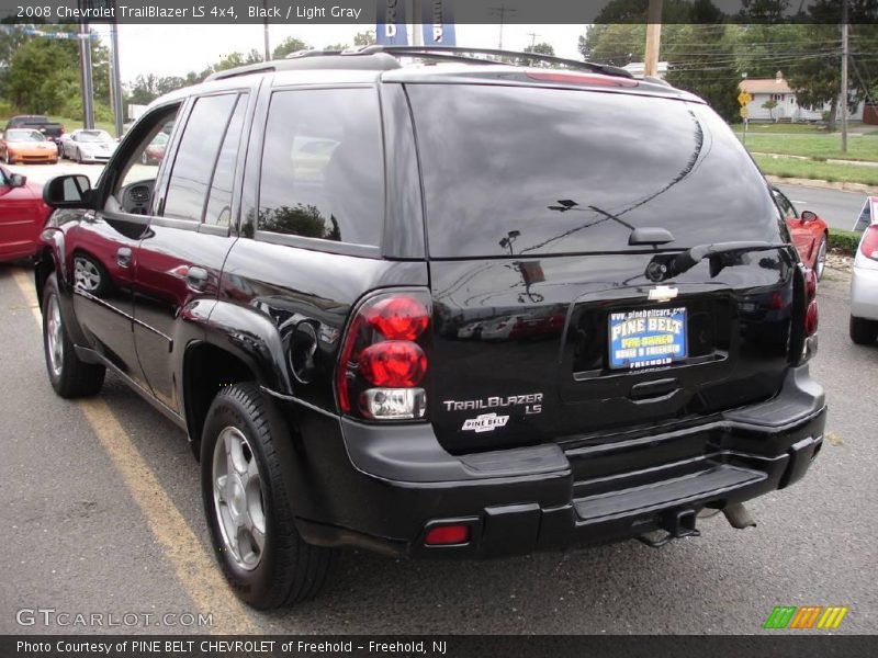 Black / Light Gray 2008 Chevrolet TrailBlazer LS 4x4