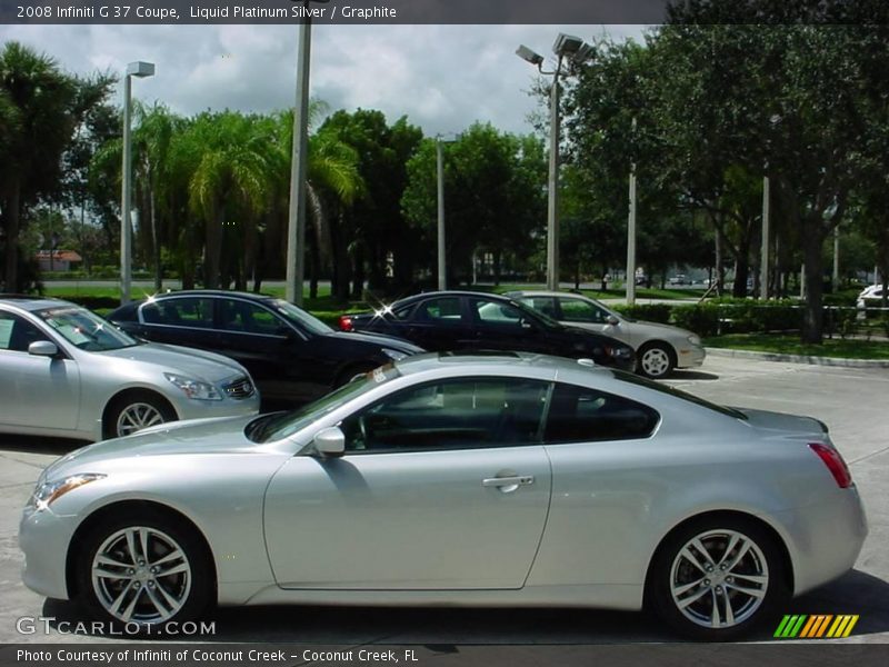 Liquid Platinum Silver / Graphite 2008 Infiniti G 37 Coupe