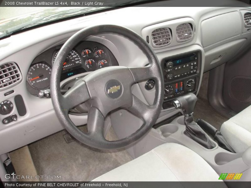 Black / Light Gray 2008 Chevrolet TrailBlazer LS 4x4