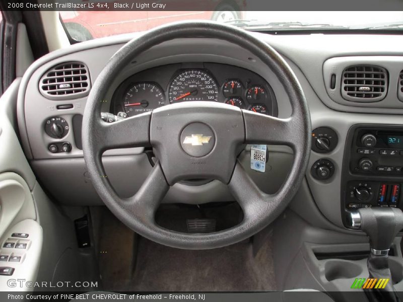 Black / Light Gray 2008 Chevrolet TrailBlazer LS 4x4