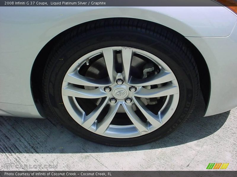 Liquid Platinum Silver / Graphite 2008 Infiniti G 37 Coupe