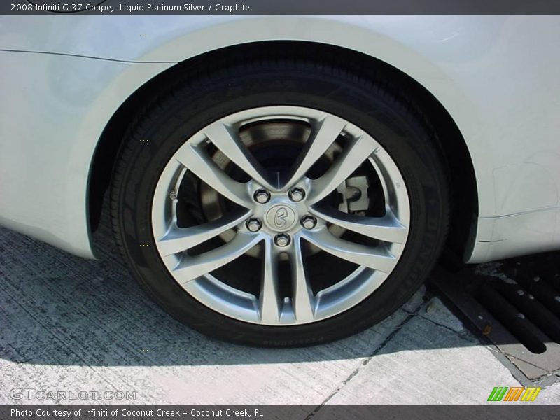 Liquid Platinum Silver / Graphite 2008 Infiniti G 37 Coupe