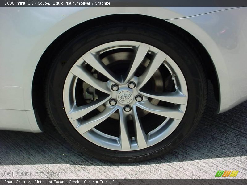 Liquid Platinum Silver / Graphite 2008 Infiniti G 37 Coupe