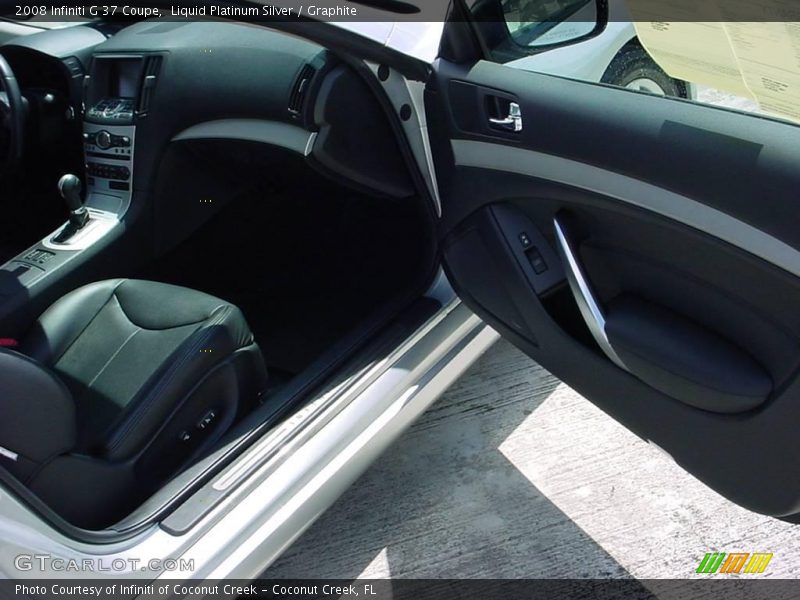 Liquid Platinum Silver / Graphite 2008 Infiniti G 37 Coupe