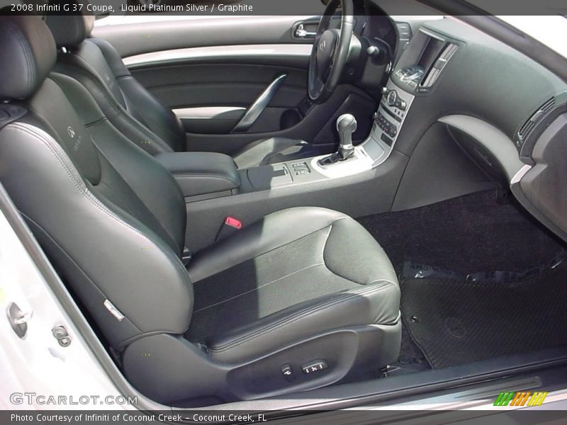 Liquid Platinum Silver / Graphite 2008 Infiniti G 37 Coupe