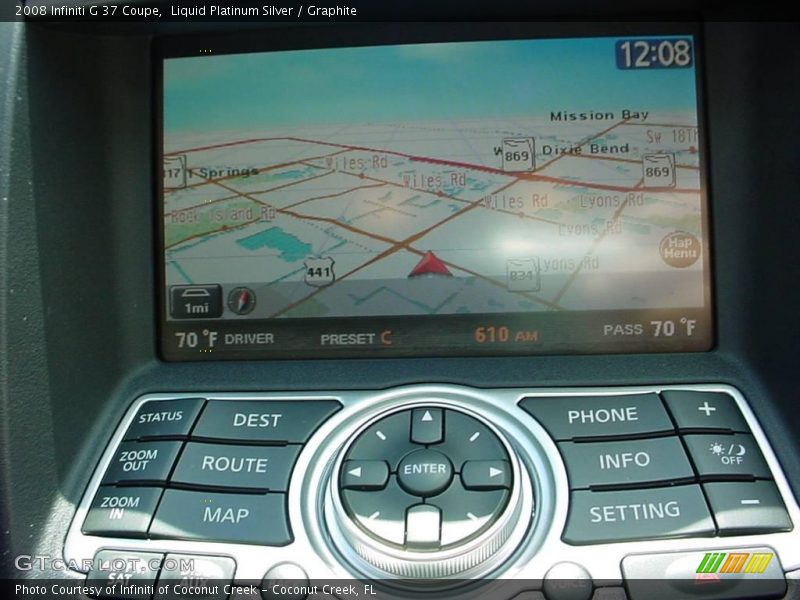 Liquid Platinum Silver / Graphite 2008 Infiniti G 37 Coupe