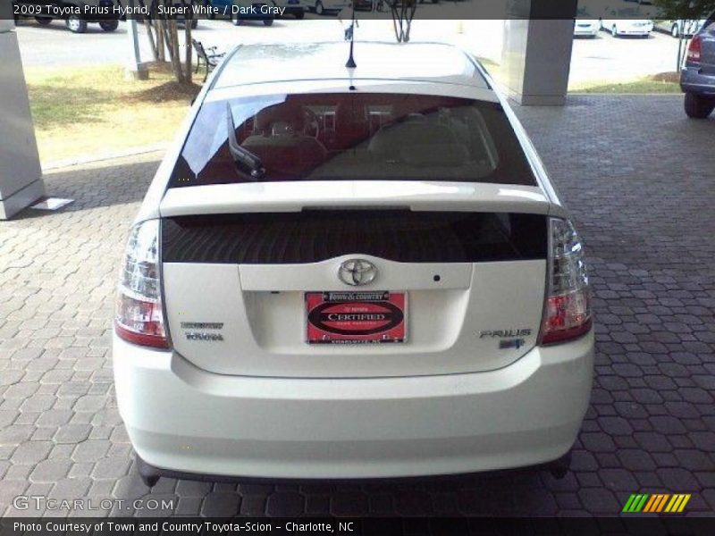 Super White / Dark Gray 2009 Toyota Prius Hybrid