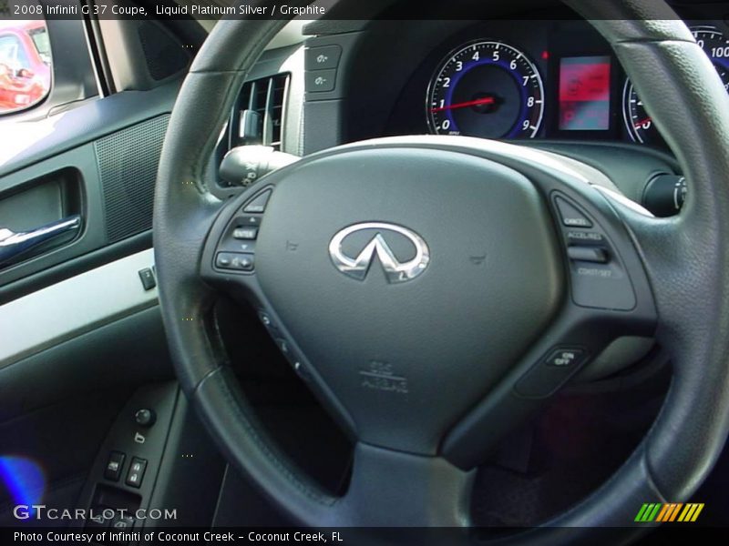 Liquid Platinum Silver / Graphite 2008 Infiniti G 37 Coupe