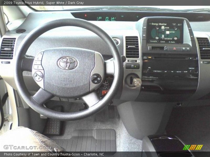 Super White / Dark Gray 2009 Toyota Prius Hybrid