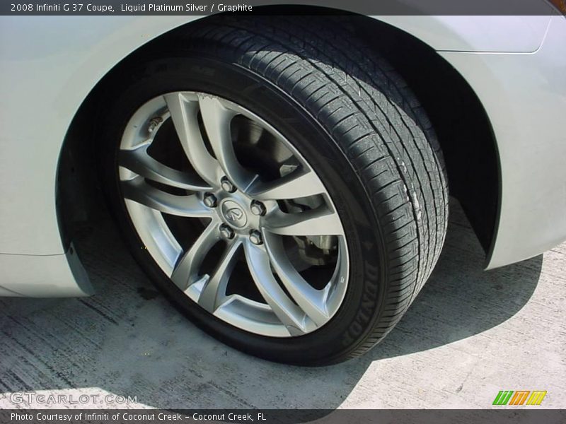 Liquid Platinum Silver / Graphite 2008 Infiniti G 37 Coupe