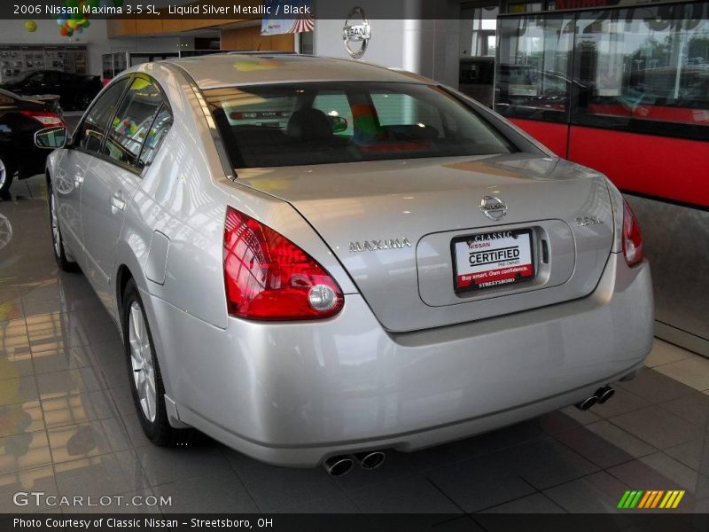 Liquid Silver Metallic / Black 2006 Nissan Maxima 3.5 SL