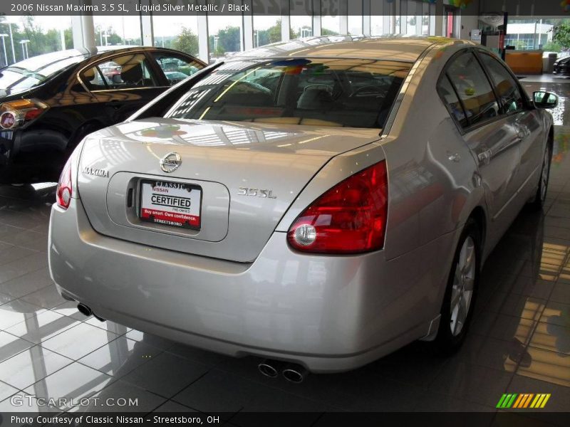 Liquid Silver Metallic / Black 2006 Nissan Maxima 3.5 SL