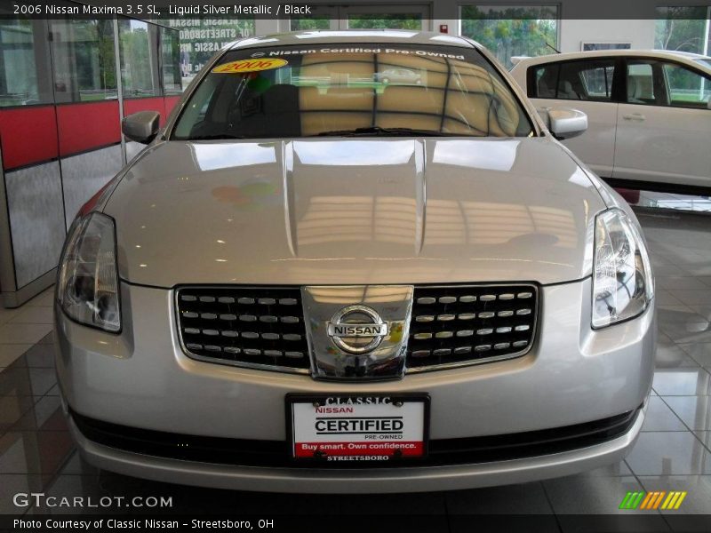 Liquid Silver Metallic / Black 2006 Nissan Maxima 3.5 SL