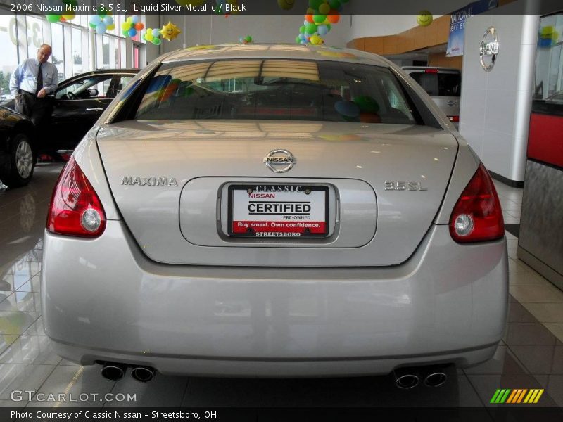 Liquid Silver Metallic / Black 2006 Nissan Maxima 3.5 SL