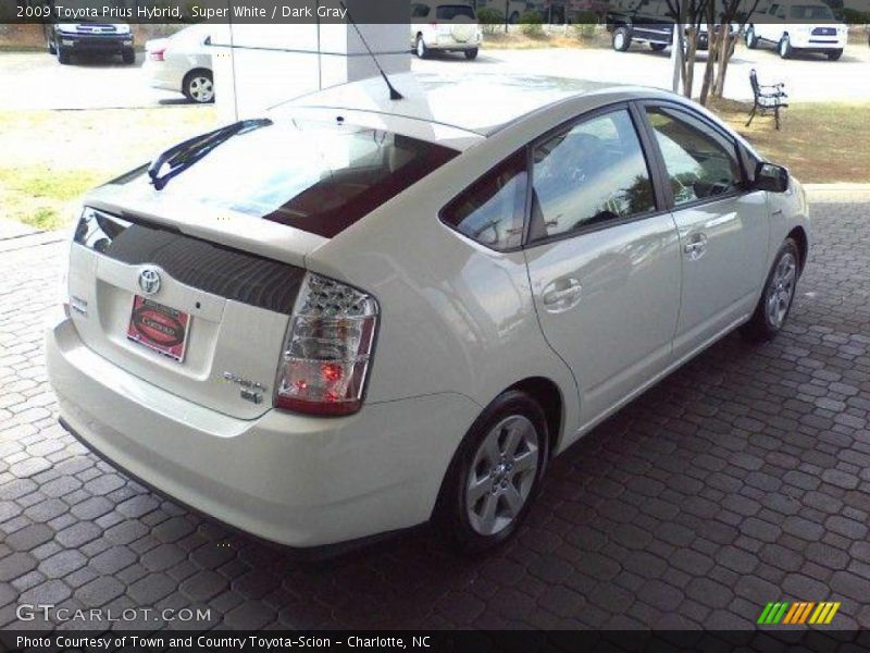 Super White / Dark Gray 2009 Toyota Prius Hybrid